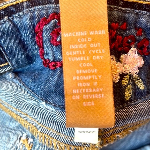 Candie’s Country Western Denim/Fabric Flare Skirt, size 3 (Juniors) - Picture 10 of 11